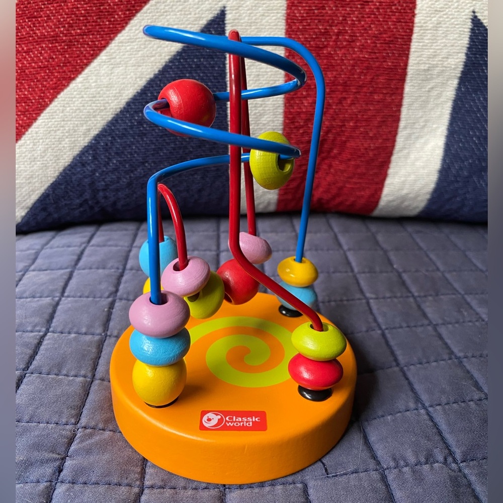 Classic World Colorful Bead Maze Wooden Toy
